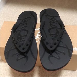 Christian Louboutin Spike flip flop